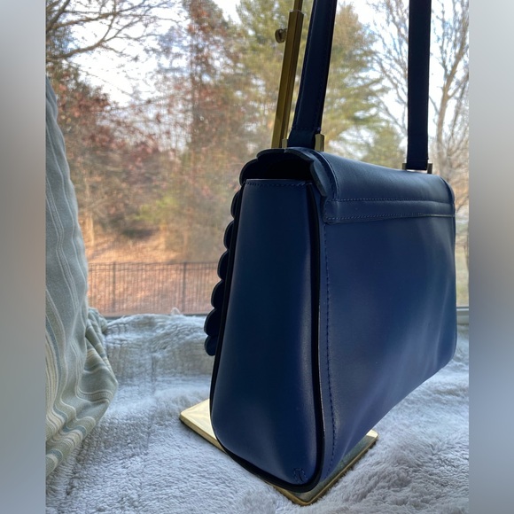 Kate Spade New York Maple Ct Scallop Jazmin Royal Blue Shoulder Bag - Picture 3 of 10